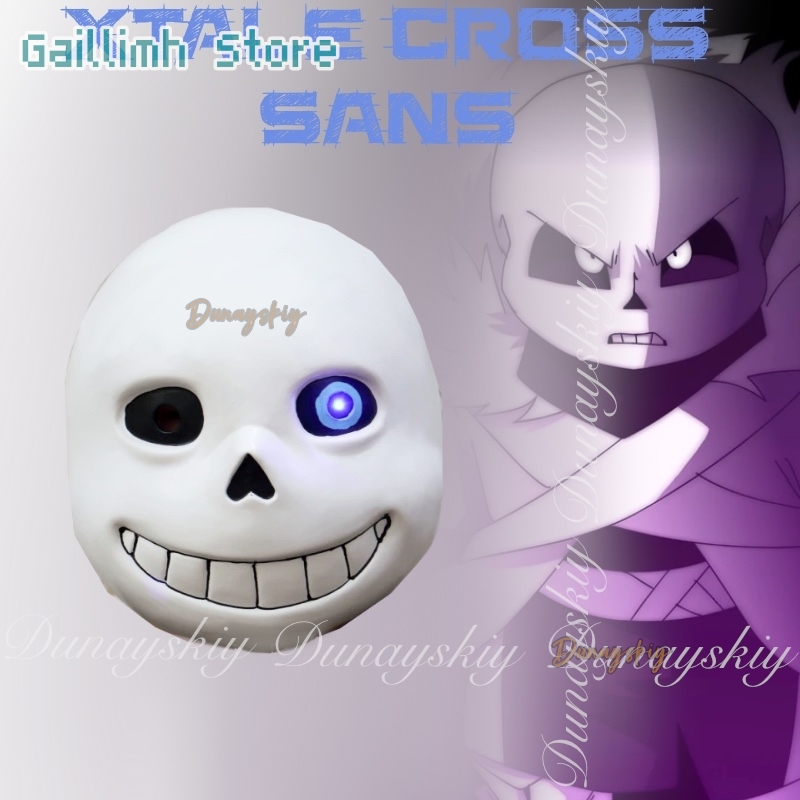 Black Face Mask Pack - UNDERTALE Game XTALE Cross Sans Cosplay