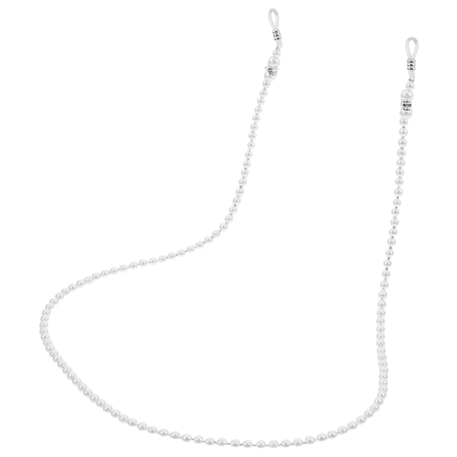 Mask Chain Holder - Pearl Eyeglass Chain Elegant Beaded Anti-Slip