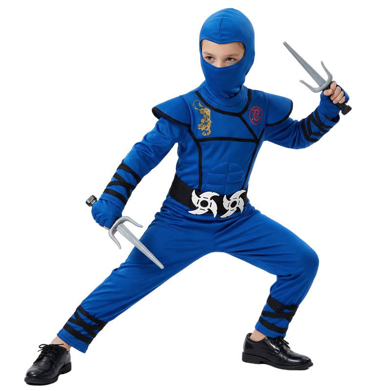 Black and Blue Ninja Costume f - Black Face Mask Pack ulasan dan harga