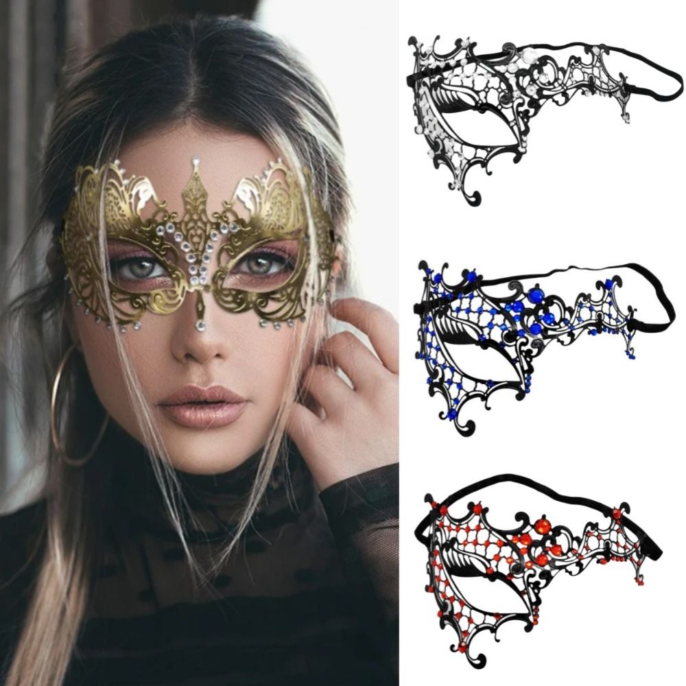 Venetian Halloween Half Face M - Mask Lanyard Adjustable ulasan dan harga
