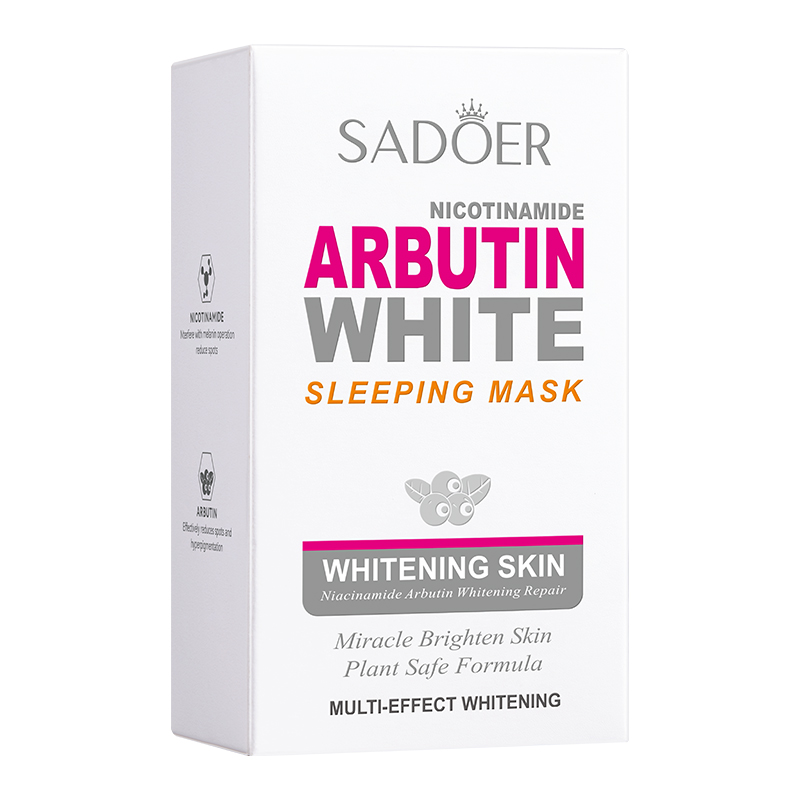 20pcs/box SADOER Arbutin Sleep - Face Mask Storage Box ulasan dan harga