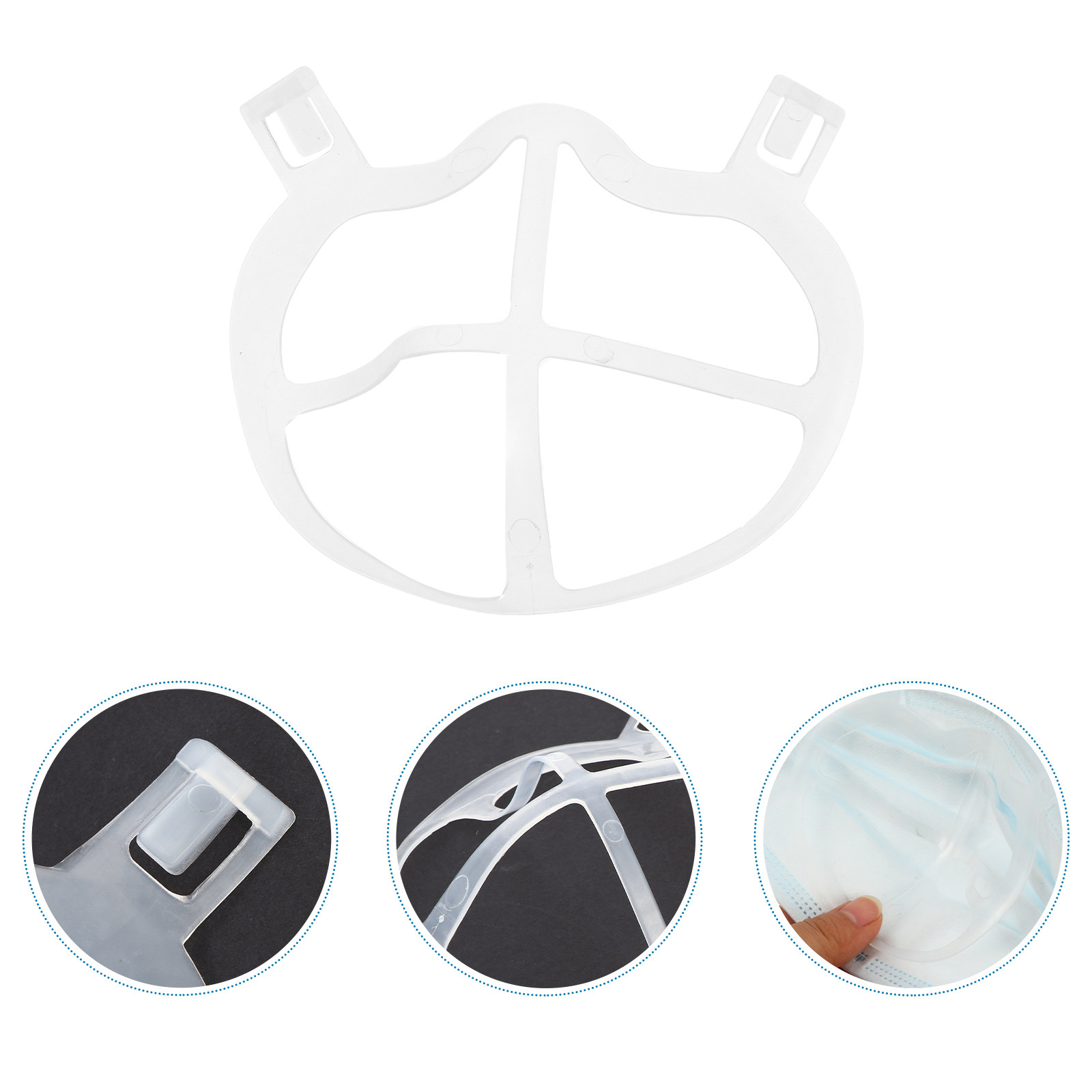 10Pcs Skin-Friendly Thin Silic - Silicone Mask Bracket ulasan dan harga