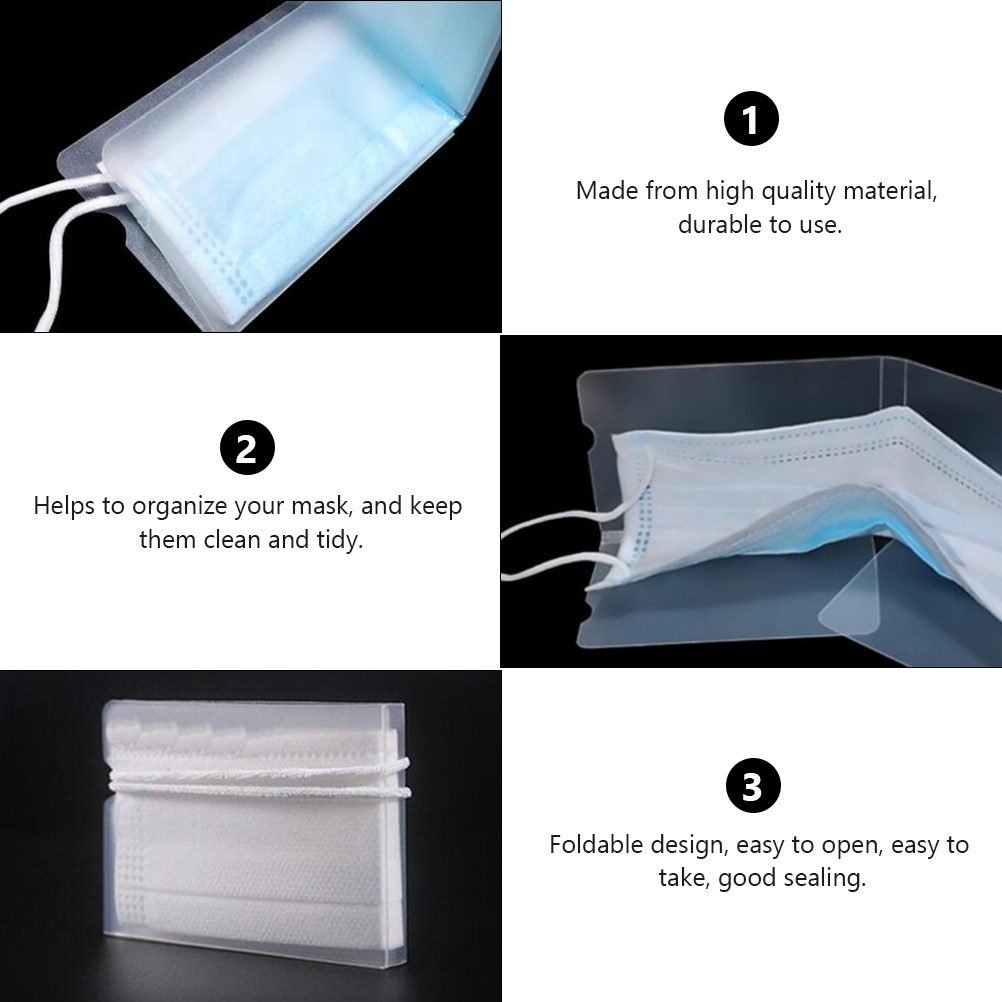 4Pcs Eco Friendly PP Mask Stor - Face Mask Storage Box ulasan dan harga
