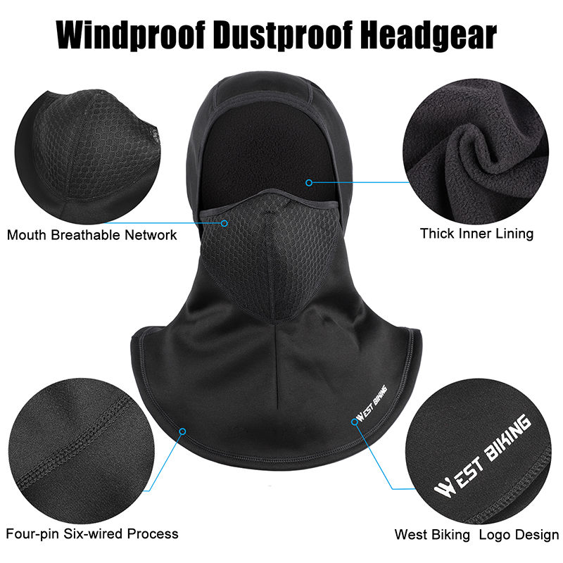 WEST BIKING Winter Balaclava C - Anti Pollution Mask ulasan dan harga